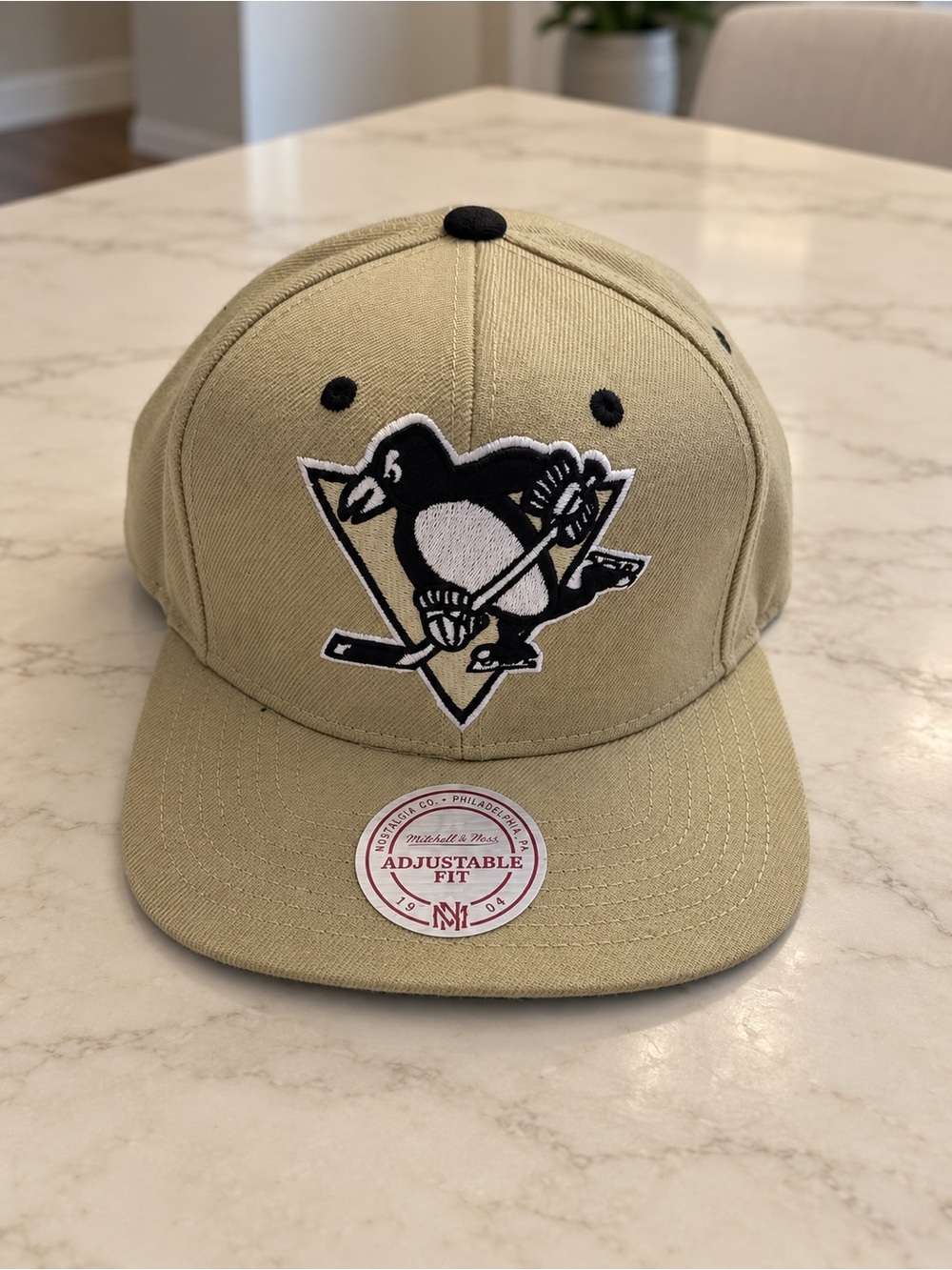 Mitchell & Ness Kids Tan Pittsburgh Penguins Snapback Hat